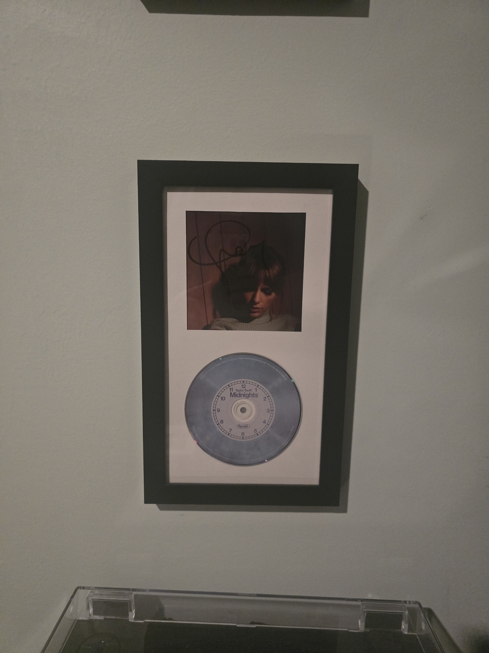 Taylor Swift | Midnights Moonstone Signed CD Framed